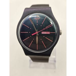 Swatch New Gentleman SUON708 Unisex Watch. Silicone Band. New battery